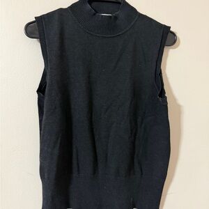 Chic Black Sleeveless Women's Tank Top